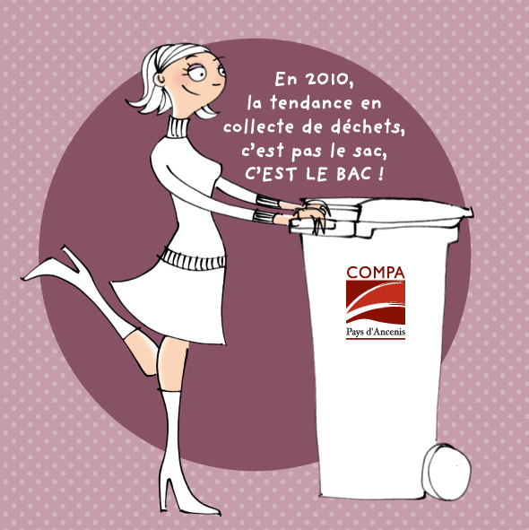 Etiquettes Recyclage pour poubelles de tri sélectif en France - Mignon